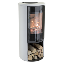Plieninė krosnelė Nibe Contura C510:1 G Style, balta, 3 - 7 kW