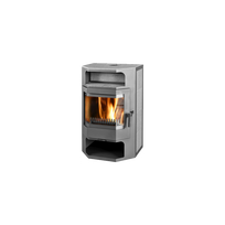 Plieninė krosnelė Thorma Frankfurt, pilka, 4.5 - 13.5 kW