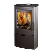 Plieninė krosnelė Thorma Falun II, plieno spalvos, 4 - 12 kW