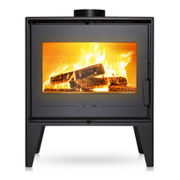 Plieninė krosnelė Invicta Euros, antracito spalvos, 10 kW