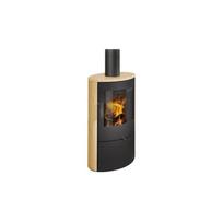 Plieninė krosnelė Romotop Ovalis 04, smėlio akmens apdaila, 8 kW