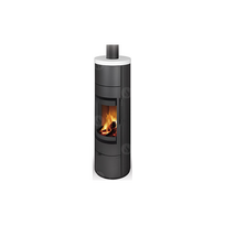 Plieninė krosnelė Romotop Alea 01A, keramikos apdaila, 7.4 kW