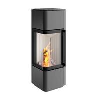 Plieninė krosnelė Spartherm CUBO S RLA, 4.5 - 7.7 kW, Juodos spalvos