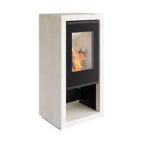 Plieninė krosnelė Spartherm Ambiente A7, 4.5 - 7.7 kW, balta
