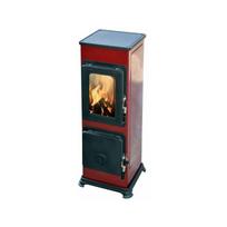 Plieninė krosnelė Thorma Bozen AT, 2.5 - 7.5 kW, raudona