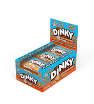 Baltyminis batonėlis The Dinky, sūrios karamelės skonio, 12 x 35 g