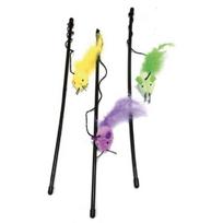 CROCI Color Mouse lazdelė katėms su pele 45cm 3vnt (6)