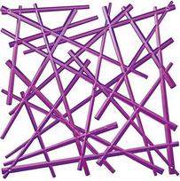 Koziol Dekoratyvinė plokštė Stixx skaidri violetinė