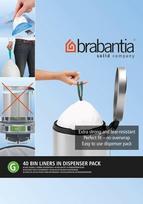 Brabantia Šiukšlių maišai Brabantia dydis G 30 l 40 vnt.
