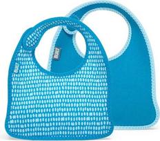 Built Kūdikių seilinukai Mess Mate dots blue 2 vnt.