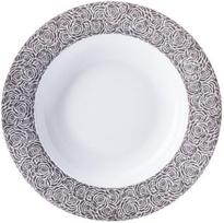 Ćmielów Design Studio Gili lėkštė Cosmopolitan Mix & Match juoda rožė 22,5 cm