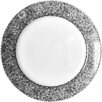 Ćmielów Design Studio Lėkštė desertui Cosmopolitan Mix & Match juoda rožė 19 cm
