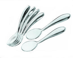 Guzzini Šaukšteliai Feeling skaidrios spalvos 12 cm 6 vnt.