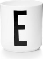 Design Letters Puodelis AJ raidė E porcelianinis