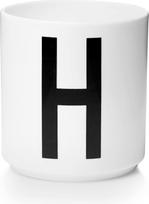 Design Letters Puodelis AJ raidė H porcelianinis
