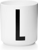 Design Letters Puodelis AJ raidė L porcelianinis