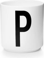 Design Letters Puodelis AJ raidė P porcelianinis