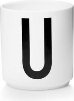Design Letters Puodelis AJ raidė U porcelianinis