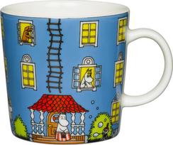 Arabia Finland Puodelis Arabia Finland Troliai Mumiai Moominhouse su popieriniu stogeliu