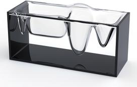 Lexon Darbo stalo organizatorius Liquid Station juodos spalvos
