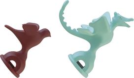 Alessi Virdulio švilpukas 9093 šviesiai žalia ir raudona 2 vnt.