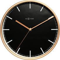 NeXtime Sieninis laikrodis Company juodos spalvos 30 cm
