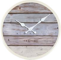 NeXtime Sieninis laikrodis Plank pilkos spalvos 30 cm
