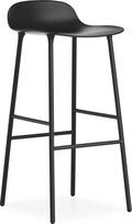 Normann Copenhagen Baro kėdė Form plieninės kojos juodos spalvos 75 cm