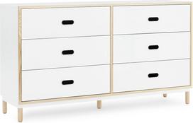 Normann Copenhagen Komoda Kabino su 6 stalčiais baltos spalvos
