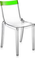 Kartell Kėdė Hi-Cut su žalia juostele skaidrios