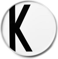 Design Letters Lėkštė AJ raidė K porcelianinis