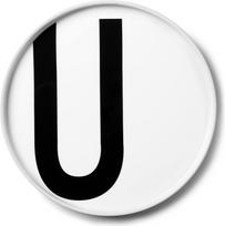 Design Letters Lėkštė AJ raidė U porcelianinis