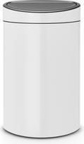 Brabantia Šiukšliadėžė Touch Bin baltos spalvos 40 l