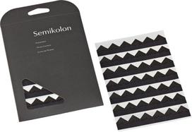 Semikolon Kampiniai lipdukai nuotraukoms Semikolon juodos spalvos