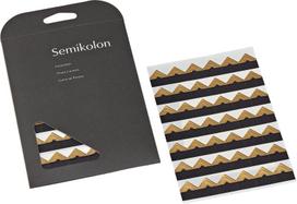 Semikolon Kampiniai lipdukai nuotraukoms Semikolon aukso spalvos