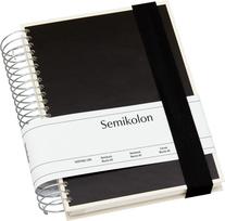 Semikolon Die Kante Mucho užrašų knygelė, spiralinė, A5, juoda, 3in1