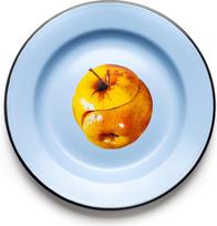 Seletti Lėkštė Seletti Wears Toiletpaper Apple emaliuotas