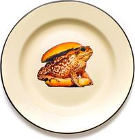 Seletti Lėkštė Seletti Wears Toiletpaper Frog emaliuotas