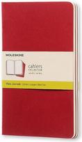 Moleskine Sąsiuviniai be linijų Moleskine Cahier vyšninės spalvos L 3 vnt.