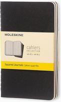 Moleskine Sąsiuviniai su langeliais Moleskine Cahier juodos spalvos P 3 vnt.