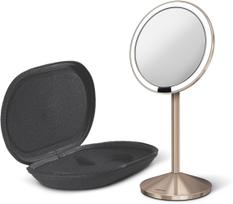 Simplehuman Sensorinis kosmetinis veidrodis Simplehuman rožinio aukso mini