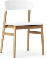 Normann Copenhagen Kėdė Herit šviesus ąžuolas odinė sėdimoji dalis baltos spalvos