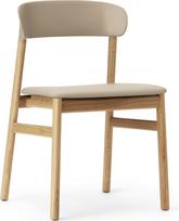 Normann Copenhagen Kėdė Herit šviesus ąžuolas odinė sėdimoji dalis smėlio spalvos