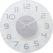 NeXtime Sieninis laikrodis Classy Round baltos ir sidabrinės spalvos