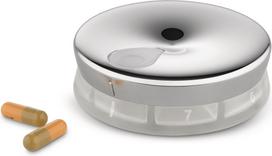 Alessi Vaistų dėžutė Yoyo sidabro spalvos