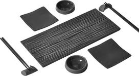 Ćmielów Design Studio Sushi rinkinys Zen 2 asmenims antracito spalvos 9 komp.