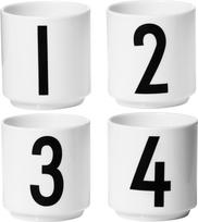 Design Letters Espresso puodeliai AJ baltos spalvos 4 vnt.