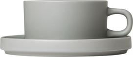 Blomus Puodelis Pilar su stovu mirage grey 170 ml 2 vnt.
