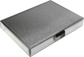 Stackers Papuošalų dėžutė Stackers Glitter su dangteliu grafito spalvos classic
