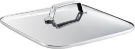 Scanpan Kvadratinis dangtis TechnIQ iš stiklo 28 x 28 cm